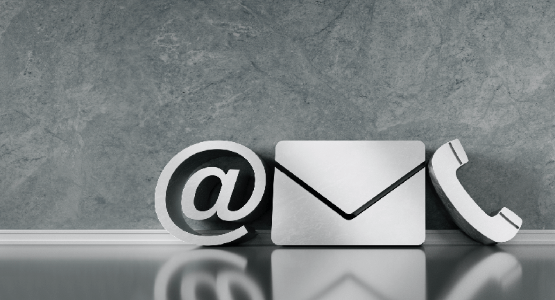 Kết nối với chúng tôi qua email giúp bạn tiết kiệm chi phí