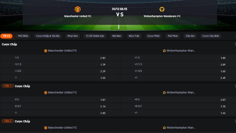 Man United vs Wolves 